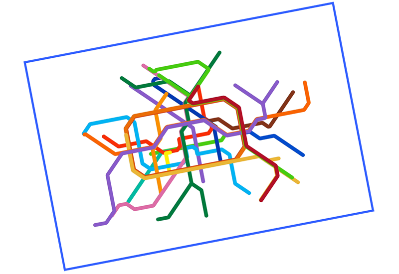 Berlin subway map compared to its real geography